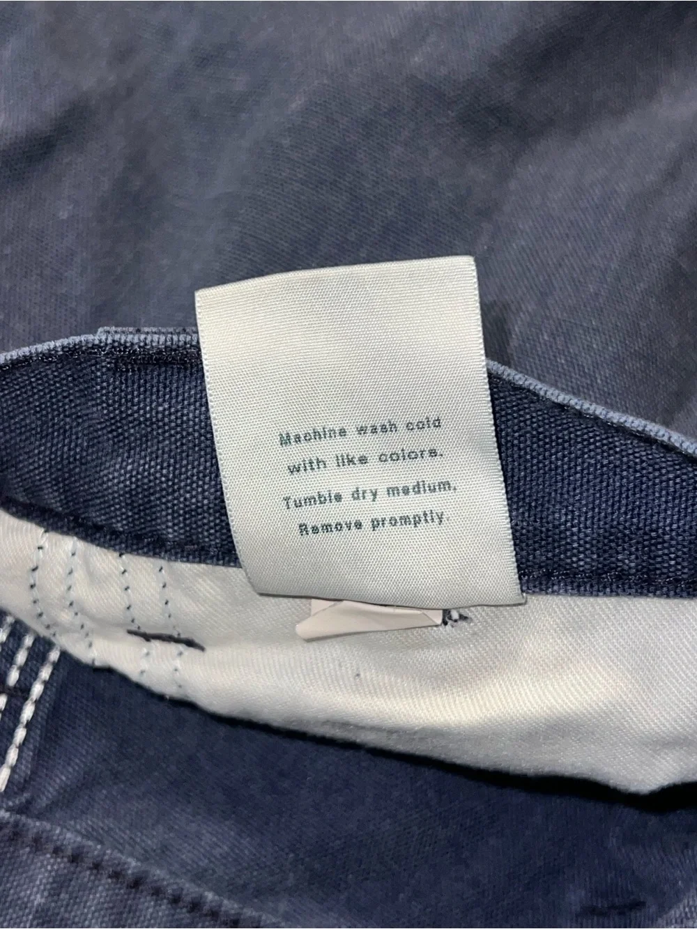 Men's Carhartt Navy Pants - Classic Straight Fit